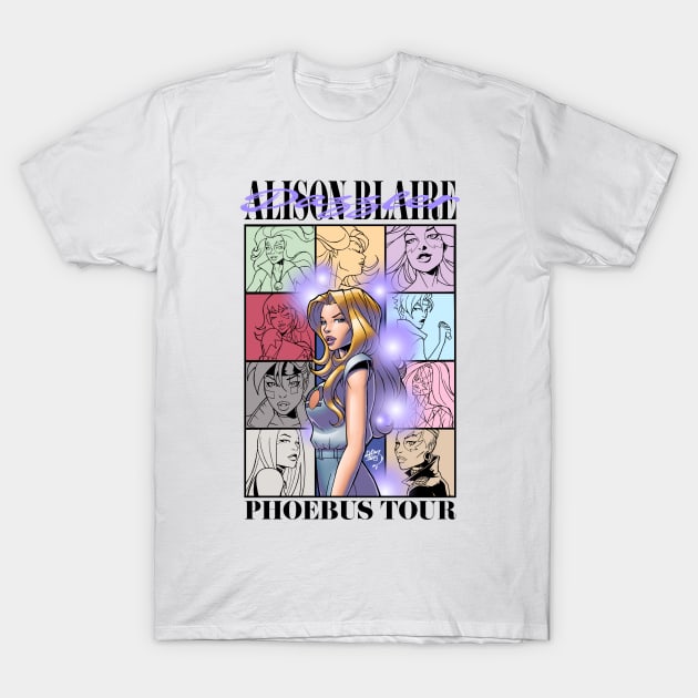 Alison Blaire Phoebus Tour Shirt T-Shirt by artoflucas